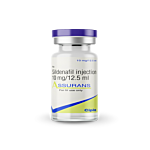 Assurans Injection Vial showing the Front face.