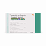 Augmentin 1000 Mg Box/Carton showing the Front face.