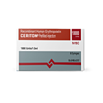 Ceriton Epo 10000 IU 1 ml Injection Box/Carton showing the Front face.