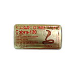 Cobra 120 Blister Pack showing the Front face.