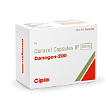Danogen 200 Mg Box/Carton showing the Front face.