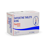 Dapotime 60 Mg Box/Carton showing the Front face.