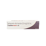 Darbecure 25 mcg Injection Box/Carton showing the Front face.