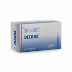 Dizone 250 mg Box/Carton showing the Front face.