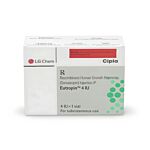 Eutropin 4 IU Injection Box/Carton showing the Front face.