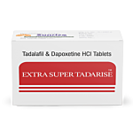 Extra Super Tadarise Tablet Box/Carton showing the Front face.