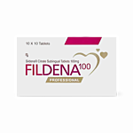 Fildena Professional 100 Mg Box/Carton showing the Front face.
