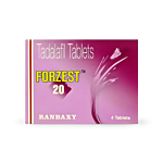 Forzest 20 Mg Box/Carton showing the Front face.