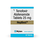 HepBest 25 Mg Tablet Box/Carton showing the Front face.