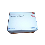 Hostacycline 500 mg Box/Carton showing the Front face.