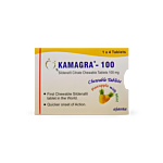 Kamagra Polo 100 Mg Tablets (Pineapple and Mint) Box/Carton showing the Front face.