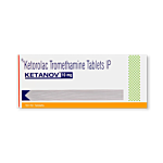 Ketanov 10 Mg Tablet Box/Carton showing the Front face.