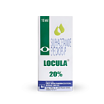 Locula 20% 10 ml Eye Drops Bottle showing the Front face.