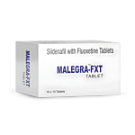 Malegra FXT Box/Carton showing the Front face.