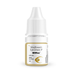 Milflox 0.5% 5 ml Eye Drops Bottle showing the Front face.