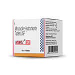 Minoz 100 mg Box/Carton showing the Front face.