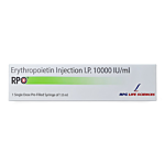 Rpo 10000 IU Injection Box/Carton showing the Front face.