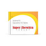 Super Zhewitra 20 Mg Box/Carton showing the Front face.