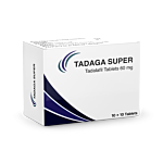 Tadaga Super 60 Mg Tablets Box/Carton showing the Front face.