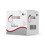 Testogel Box/Carton showing the Front face.
