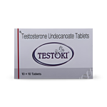 Testoki Tablet Box/Carton showing the Front face.