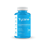 Trycone KSM66 Ashwagandha Sugar Free Gummies Bottle showing the Front face.