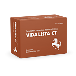 Vidalista CT 20 mg Box/Carton showing the Front face.