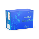 Vitara-V 40 Tablet Box/Carton showing the Front face.