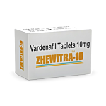 Zhewitra 10 Mg Box/Carton showing the Front face.