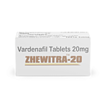 Zhewitra 20 Mg Box/Carton showing the Front face.