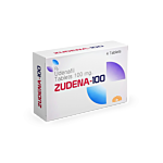 Zudena 100 Mg Box/Carton showing the Front face.