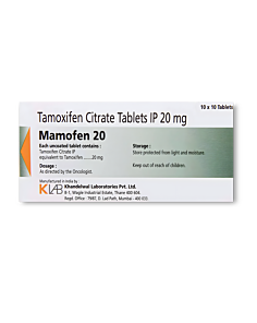 Mamofen 20 mg with Tamoxifen Citrate