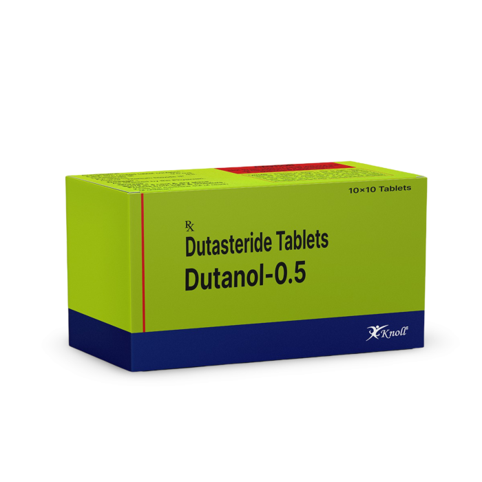 Dutanol 0.5 Mg Tablet Box/Carton showing the Front face.