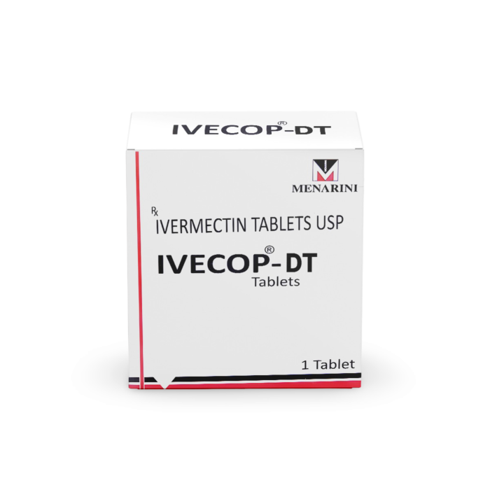 Ivecop 3 Mg Tablet Box/Carton showing the Front face.