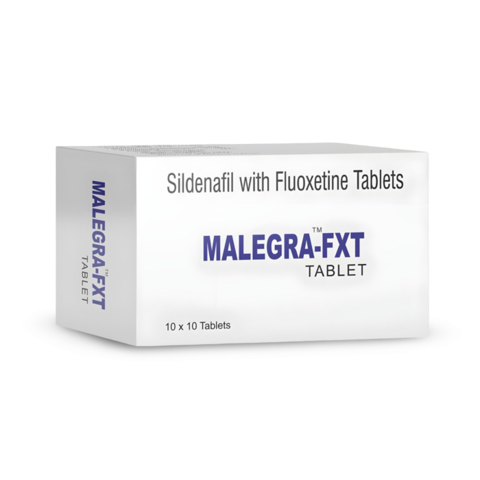 Malegra FXT Box/Carton showing the Front face.
