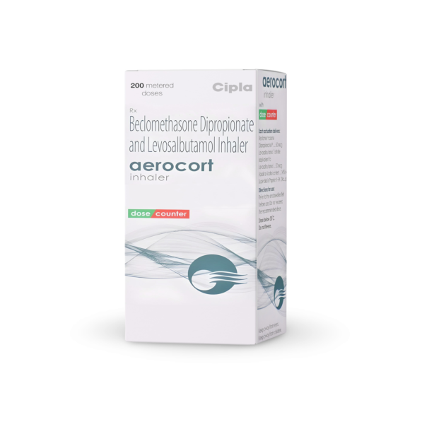  Aerocort Inhaler with Beclomethasone Dipropionate and Levosalbutamol