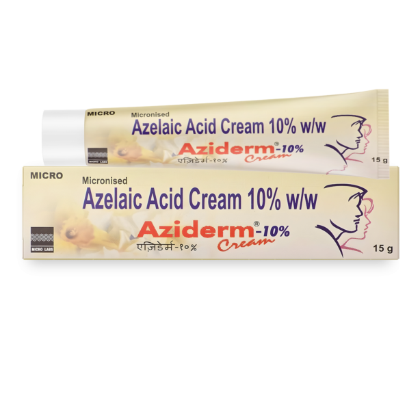 Aziderm Cream 10 % (15 gm) with Azelaic Acid