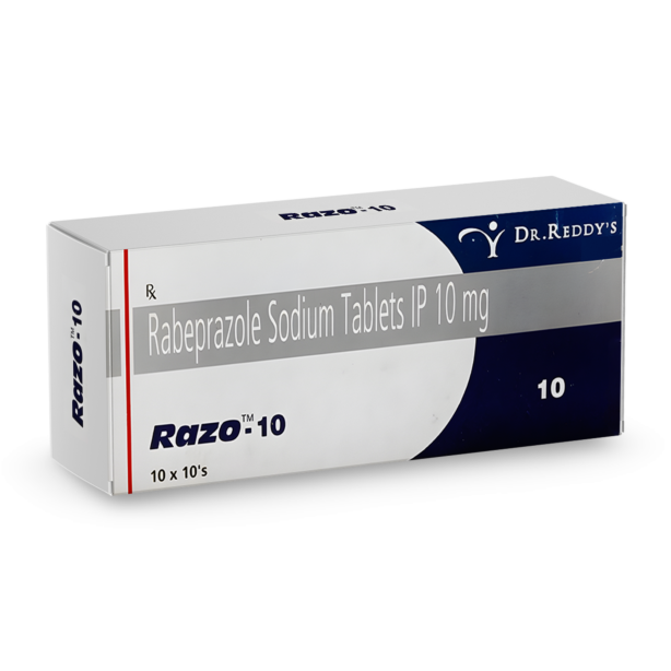 Razo 10 mg with Rabeprazole