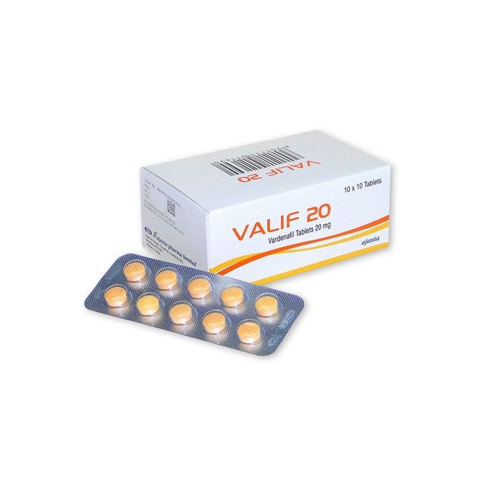 Valif 20 Mg Tablet | Levitra | Staxyn | Vardenafil