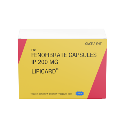 Lipicard 200 mg with Fenofibrate