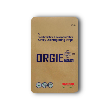 Orgie Plus 20+10 Mg Tadalafil+Dapoxetine Oral Strips