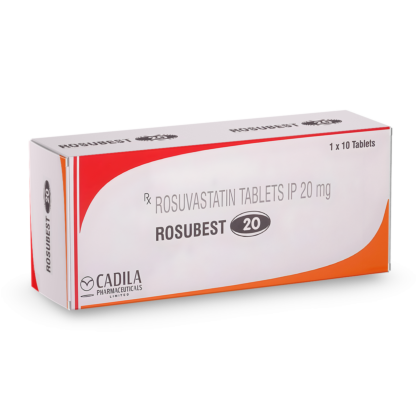 Rosubest 20 mg with Rosuvastatin