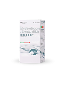  Aerocort Inhaler with Beclomethasone Dipropionate and Levosalbutamol