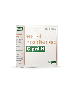 Cipril H 5 + 12.5 mg with Lisinopril + Hydrochlorothiazide