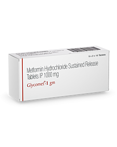 Glycomet 1000 mg with Metformin Hcl