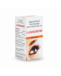 Lashgrow 3 ml with Bimatoprost Ophthalmic Solution