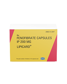 Lipicard 200 mg with Fenofibrate