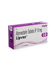 Lipvas 10 Mg Tablet with Atorvastatin