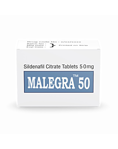 Malegra 50 mg tablet with Sildenafil Citrate