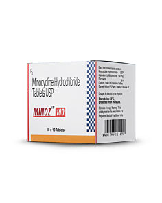 Minoz 100 mg with Minocycline Hydrochloride